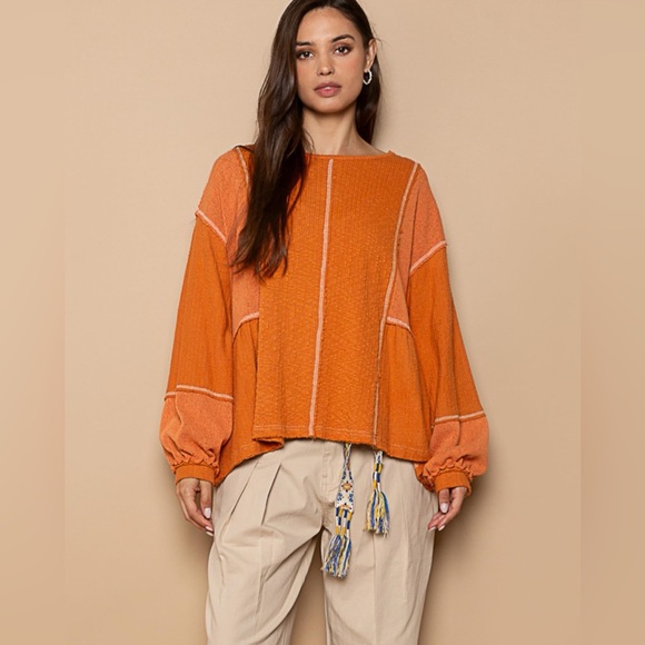 POL Tops - NWOT POL Rust Oversized Top
